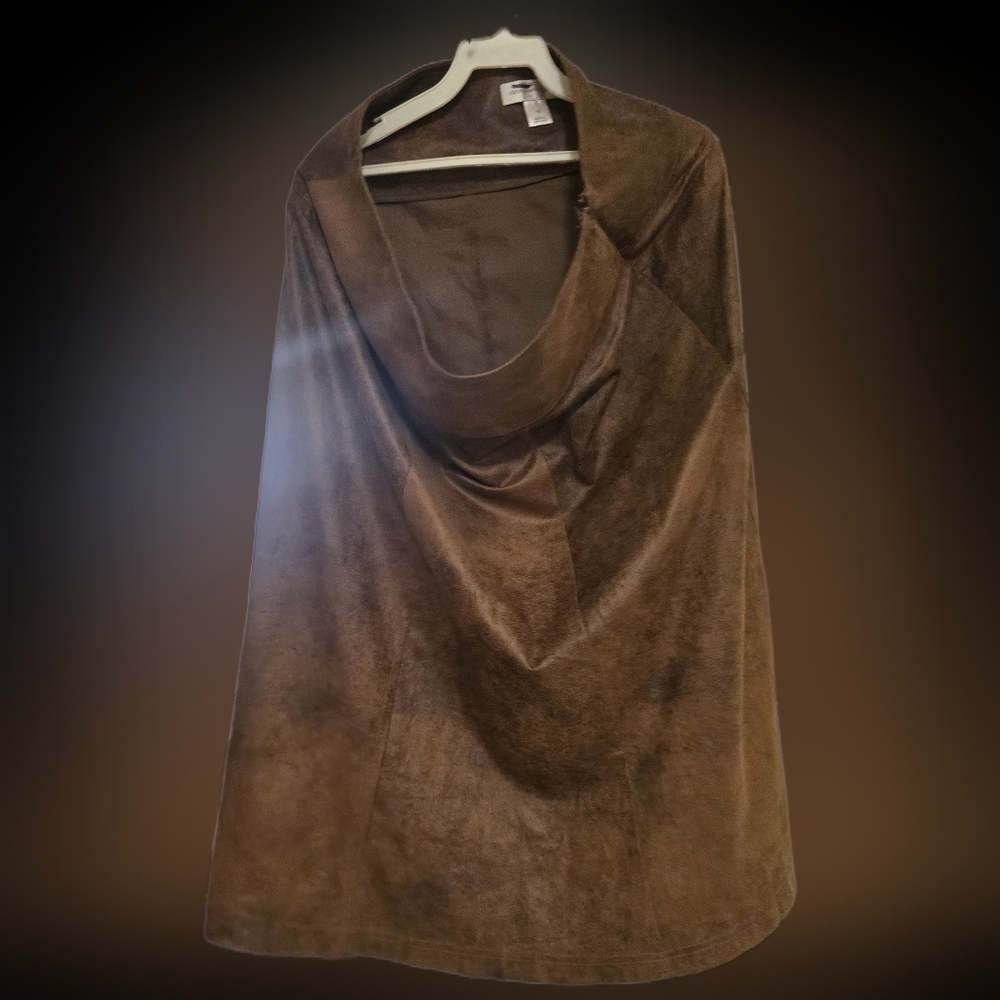 Christopher‎ & Banks Rich Brown Suede-Style Skirt